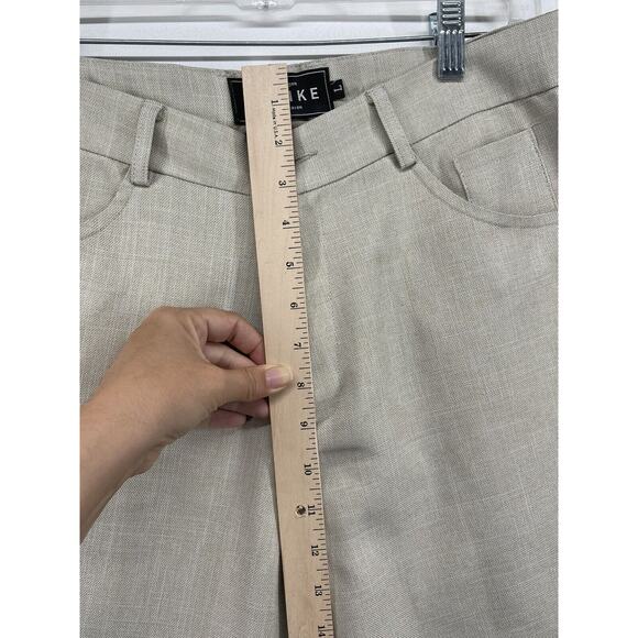 Blanke Mande In Heaven Khaki Bermuda Shorts Sz Large Women Summer Social Lounge - Picture 5 of 8